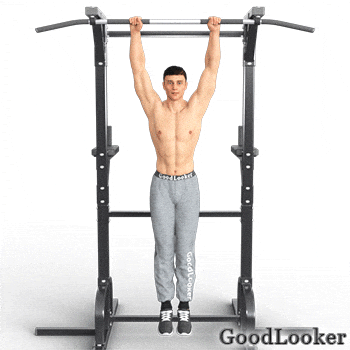 Подъем ног в висе